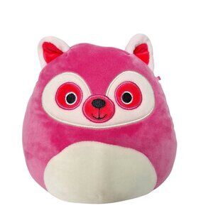 Squishmallow Lucia The Lemur Plush Stuffed Animal Hot Pink Kellytoy 8"